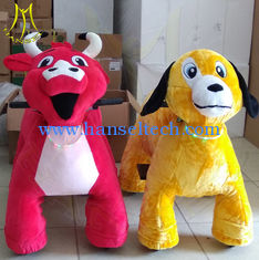 الصين Hansel amusement park walking coin operated plush mountable animal rides المزود