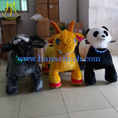 الصين Hansel shopping mall electric walking mountable animal plush ride on toys المزود