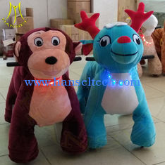 الصين Hansel indoor playground battery operated ride on plush motorized animals المزود