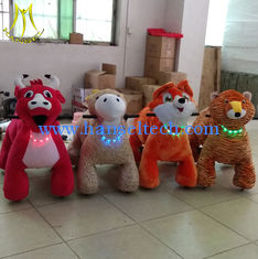 الصين Hansel  4 wheel zippy battery animal kids ride on zoo animals kiddie ride dinosaur park المزود