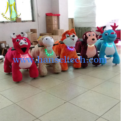 الصين Hansel   cheap indoor safari zippy battery aniaml rides on horse toy car for sale المزود