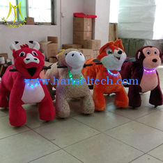 الصين Hansel  theme park equipment for sale plush electronic kid riding horse toy shopping mall المزود