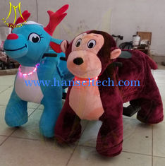 الصين Hansel amusement electric game machine kids stuffed ride on walking animals المزود