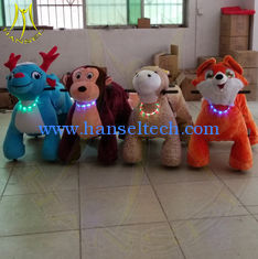 الصين Hansel coin operated game machine electric kids ride on furry animal المزود