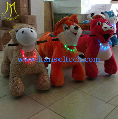الصين Hansel carnival rides coin operated electric ride on plush motorized animals المزود