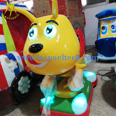 الصين Hansel  fiberglass kiddy ride machine funny racing car small amusement park kiddie ride المزود