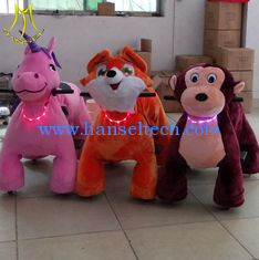 الصين Hansel  amusement kids walking battery operated ride on plush animal for outdoor park المزود