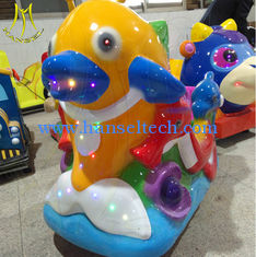الصين Hansel mental base fiber glass coin operated electric swing kiddie rides المزود