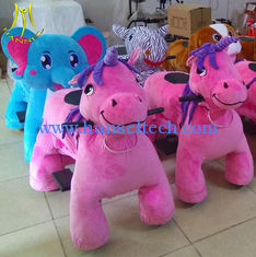 الصين Hansel amusement park games kiddie electric ride on walking toy unicorn in mall المزود