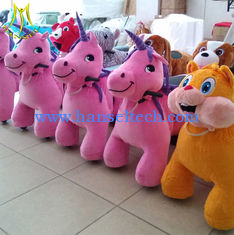 الصين Hansel  entertainment games for adult plush electric animal toy rides in mall المزود