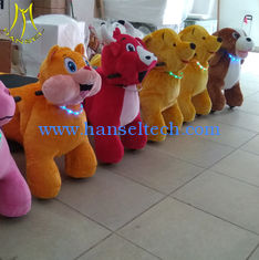 الصين Hansel  hot sell stuffed animals unicorn motorized plush animal unicorn bike rides with wheels المزود