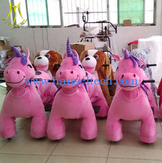 الصين Hansel plush animal zoo riding kids ride on car amusement rides sale المزود