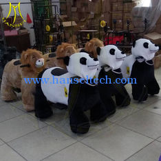 الصين Hansel  kids plush stuffed electric battery operated ride animals for mall المزود