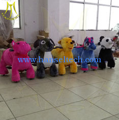 الصين Hansel amusement park children walking stuffed animals coin operated ride on toys المزود