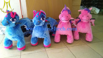 الصين Hansel  electric mountable plush motorized animal for shopping mall المزود