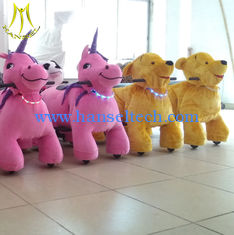 الصين Hansel hot selling kids moving battery operated ride on stuffed animal scooters المزود