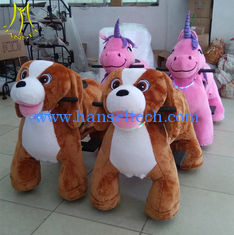 الصين Hansel  new plush animal electric scooter dinosaur park animal coin operated dog المزود