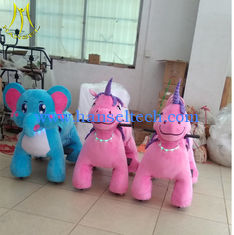 الصين Hansel  hot-selling kids animal horse riding machine for sale plush unicorn large ride in mall المزود