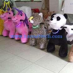 الصين Hansel  plush riding animal indoor amusement rides walking plush dog toy المزود