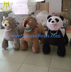 الصين Hansel  wholesales kids walking animal ride motorized plush riding animals المزود