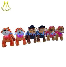 الصين Hansel  battery plush ride on animal electric wheel unicorn riding animal for kids المزود