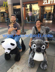 الصين Hansel walking zoo ride coin operated game kiddy animal rides in mall المزود