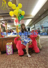 الصين Hansel hot selling coin operated plush kiddie used indoor and outdoor ride on animal toy المزود