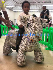 الصين Hansel hot selling kids battery powered plush motorized riding animals in game land المزود