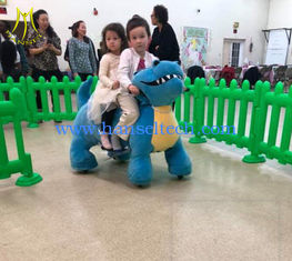 الصين Hansel walking and coin operated dog electrice plush ride on furry animals المزود