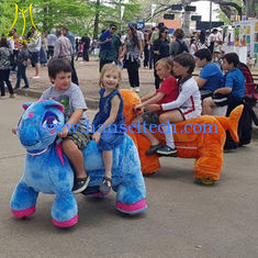 الصين Hansel best selling and populal famliy electric operated elephant plush ride working in supermarket المزود