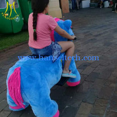 الصين Hansel high attractive kid amusement park trains rides for sale coin game stuffed animal party motorized ride for party المزود