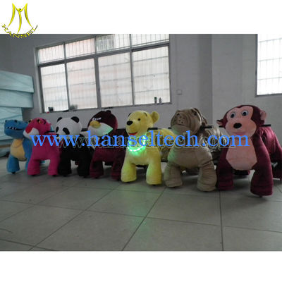 Hansel Animal Kiddie Rides Animal Walking Toys Plush Motorized Animals المزود