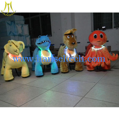 Hansel Animal Kiddie Rides Animal Walking Toys Plush Motorized Animals المزود