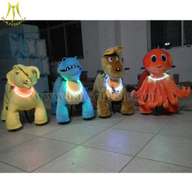 Hansel Motorized Plush Riding Animals 4 Wheels Bicycle Toy Happy Animals Ride Animal Ride المزود