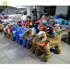 Hansel 2016 Indoor Playground Equipment Green Dinosaur Animal Ride Walking Animal Rides For Mall المزود