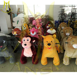 Hansel 2016 high quality Happy Ride Toy Animal Ride Hot In Shopping Mall Stuffed Animal Ride On Toy المزود