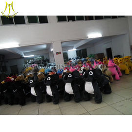 Hansel Best selling coin operated large toy horse plush motorized animals battery cars for kids المزود