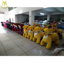 Hansel Best selling coin operated large toy horse plush motorized animals battery cars for kids المزود