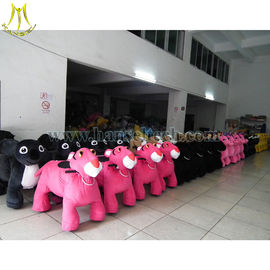 Hansel Best selling plush material coin operated rental electric animal rides for sale المزود