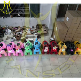 Hansel Best selling shopping mall Hot motorized plush riding animals for children in playland المزود