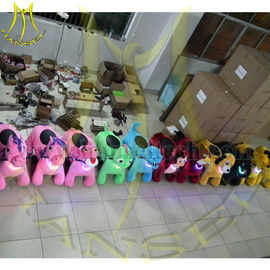 Hansel Best selling shopping mall Hot motorized plush riding animals for children in playland المزود