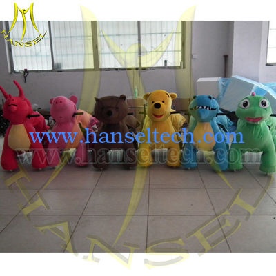 Hansel Guanzhou Plush Motorized Animal Scooters Indoor PlayGround Ride Animals المزود