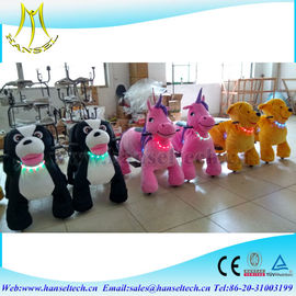 Hansel hot selling cheap amusement fun indoor plush animal electric scooter المزود