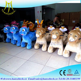 Hansel amusement ride coin operated kiddie rides for sale plush toys stuffed animals on wheels zippy pets المزود