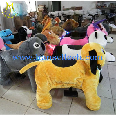 Hansel family entertainment center coin operated dragon ride electrical animaltoy riding stuffed animal scooter ride المزود