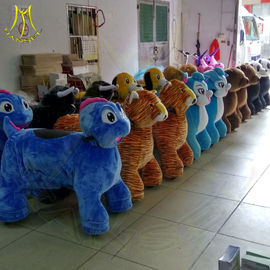 Hansel rich toys rocking horse amusment rides for sale unicorn motorized plush animal coin operated kiddie rides المزود