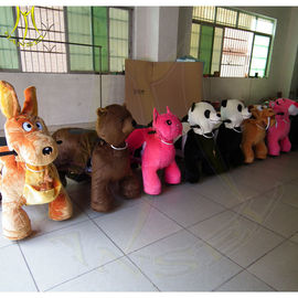 Hansel rich toys rocking horse amusment rides for sale unicorn motorized plush animal coin operated kiddie rides المزود