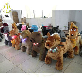 Hansel rich toys rocking horse amusment rides for sale unicorn motorized plush animal coin operated kiddie rides المزود