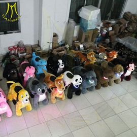 Hansel giant plush animals kids ridingmechanical walking animal bike coin operated car kids ride on car kiddy ride المزود