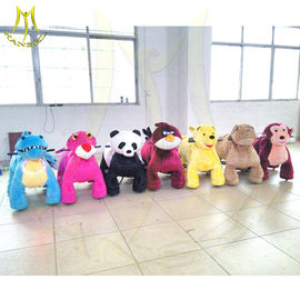 Hansel  indoor amusement park ride plush animal electric scooter horse scooter for adults commercial electric ride on المزود